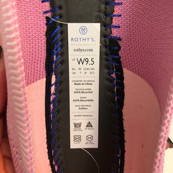 ❌ SOLD Rothy’s pink Begonia flats 9.5 with box - Picture 8 of 8